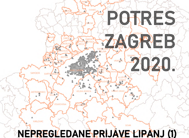 Potres Zagreb - Nepregledane prijave za teren lipanj (1)